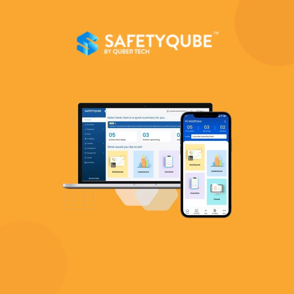 SafetyQube software with logo.