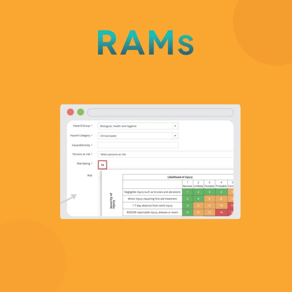 RAMS App logo with software image