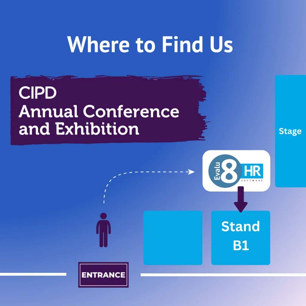 Map: where to find Evalu-8 HR at the CIPD Annual Conference and Exhibition, stand B1 near the entrance