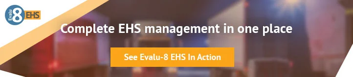 Banner: complete EHS management in one place, See Evalu-8 EHS in action